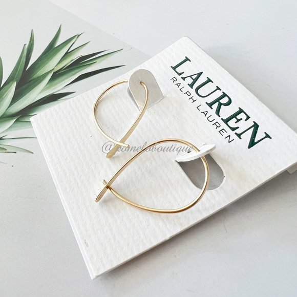 Lauren Ralph Lauren Threader Earrings Gold - Picture 2 of 3